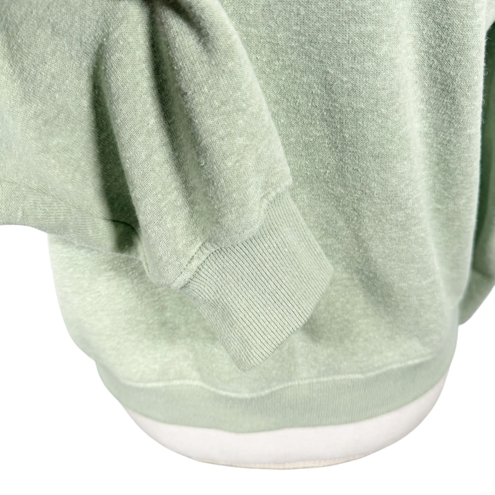 Prana Cozy Up Pullover Sweatshirt Heather Green Crop Length Relaxed Size S - Picture 6 of 12